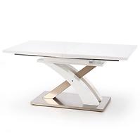 Stół rozkładany Sandor 160/220x90cm Mdf/Stal – Biały