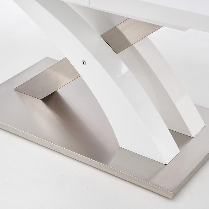 Stół rozkładany Sandor 160/220x90cm Mdf/Stal – Biały