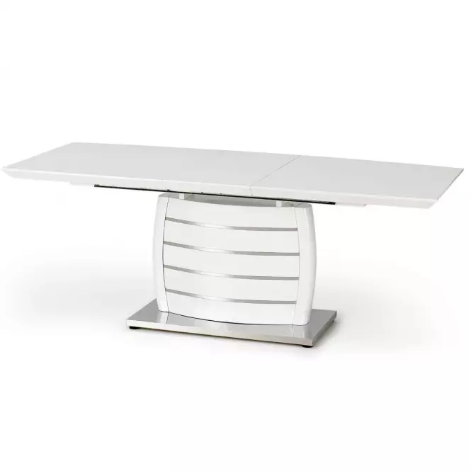 Stół rozkładany Onyx 160/200x90cm Mdf/Stal – Biały