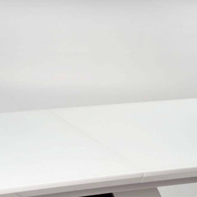 Stół rozkładany Mortis 160/200x90cm Mdf – Biały/Ciemny Popiel