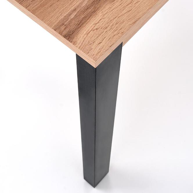 Stół rozkładany Gino 100/135x60cm – Dąb Wotan/Czarny