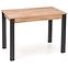 Stół rozkładany Gino 100/135x60cm – Dąb Wotan/Czarny,4