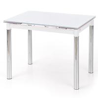 Stół rozkładany Logan 2 96/142x70cm Szkło/Stal – Biały
