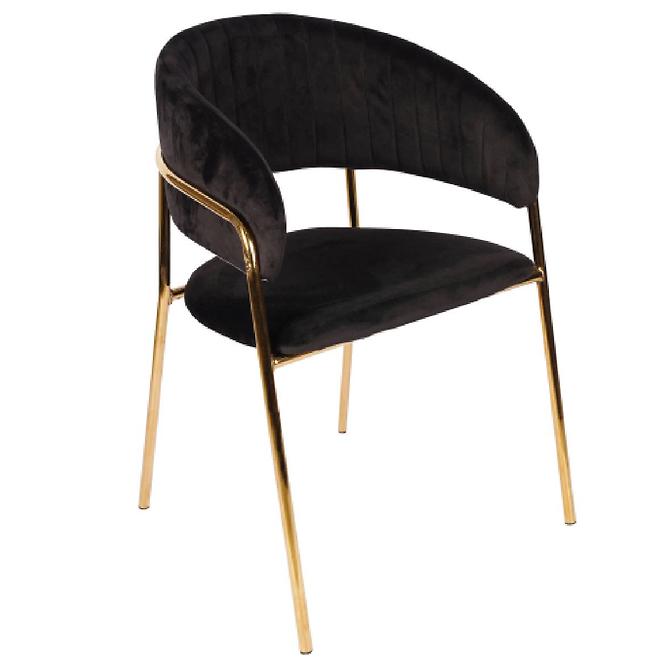 Krzesło Glamour Czarne
