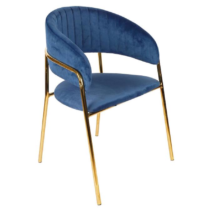 Krzesło Glamour Granatowe