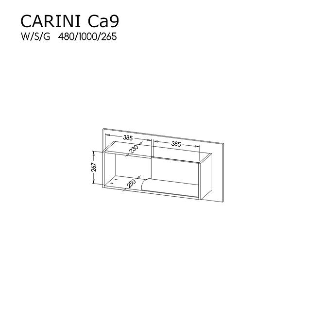 Półka Wisząca 1D Carini CA 9