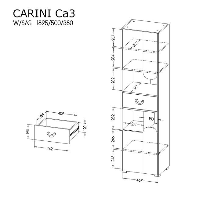 Regał 2d Carini Ca3
