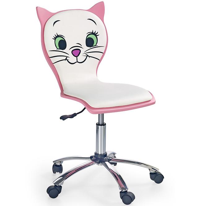 Fotel Obrotowy Kitty 2 Różowy