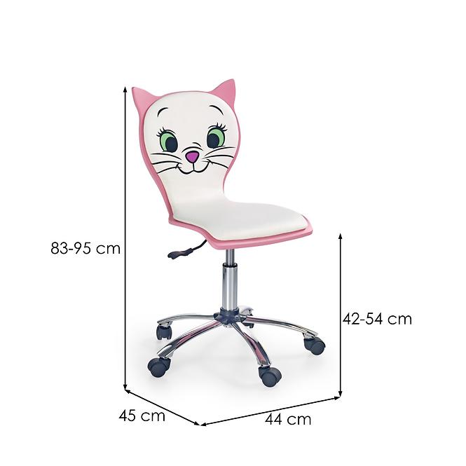 Fotel Obrotowy Kitty 2 Różowy