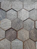 Panel Dekoracyjny Hexagon Dąb Ciemny 18 cm