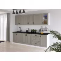 Kuchnia Stilo claygrey/biały 260 bez blatu