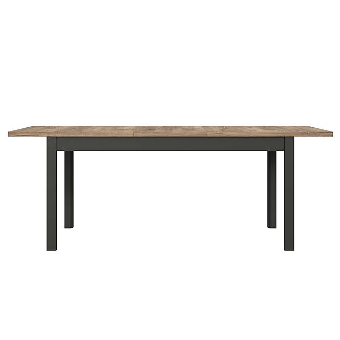 Stół rozkładany Gudrid 160,4/207x90,2cm dąb flagstaff/czarny