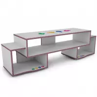 Szafka RTV Matrix 140 biały/fiolet