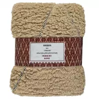 Koc Sherpa 130x160 beż Merkury Home Koc Sherpa 130x160 beż Merkury Home
