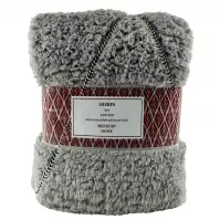 Koc Sherpa 130x160 szary Merkury Home Koc Sherpa 130x160 szary Merkury Home