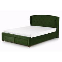 Łóżko Sabrina 160 zielony/orzech
