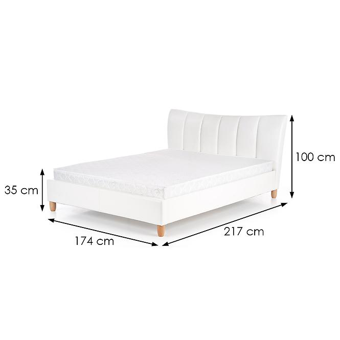 Łóżko Sandy 160 biały/buk