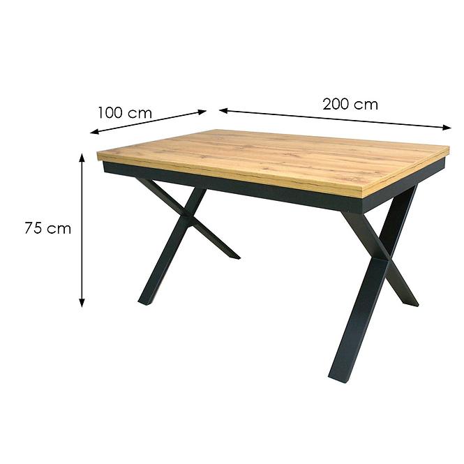 Stół rozkładany St-978 200/280x100cm dąb wotan