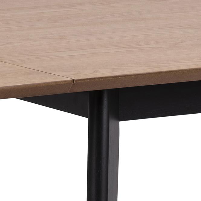 Stół rozkładany Kobi Składany 80/120x80cm Blat Czarny