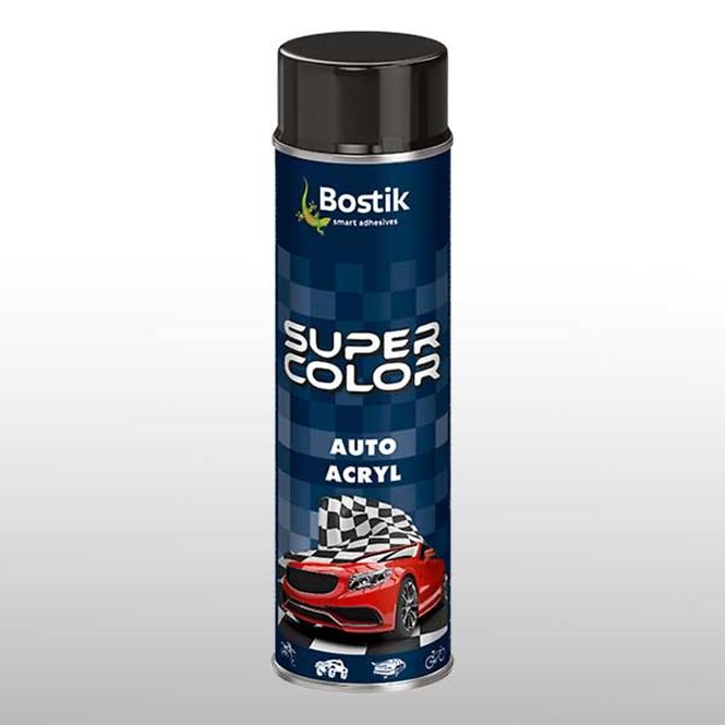 Bostik Super Color Auto Acryl Czarny Połysk 500ml