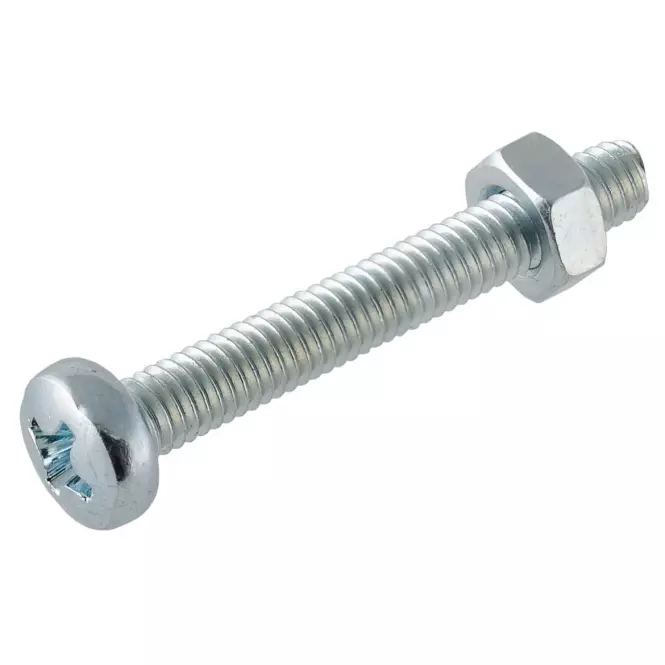 Śruby z gwintem łeb walc. ocynk M4X20mm