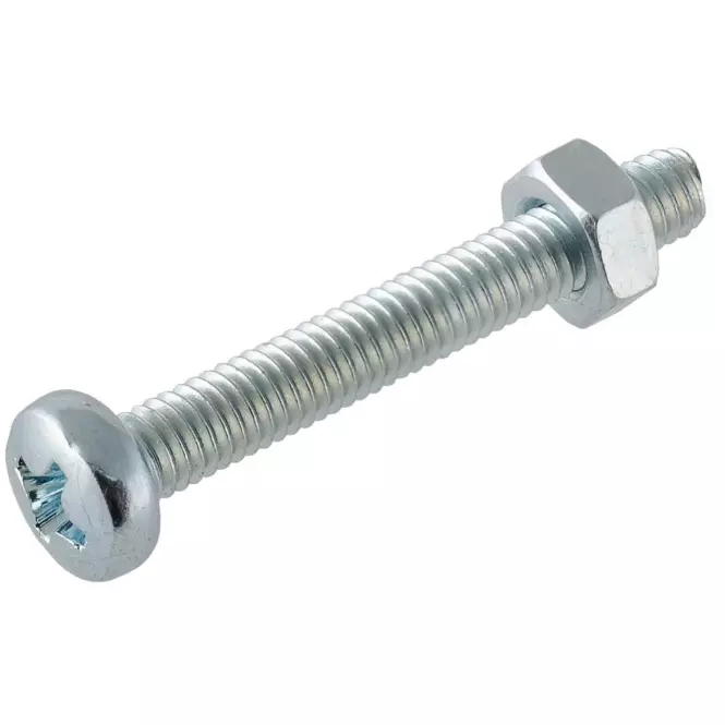 Śruby z gwintem łeb walc. ocynk M5X30mm