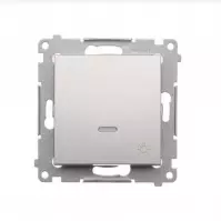 DS1L/43/Przycisk światło z podświetleniem led sr/mat