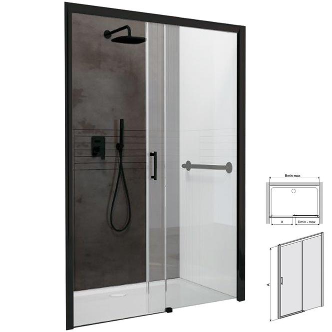 Drzwi prysznicowe D2P/Freezone-160-S CYW0