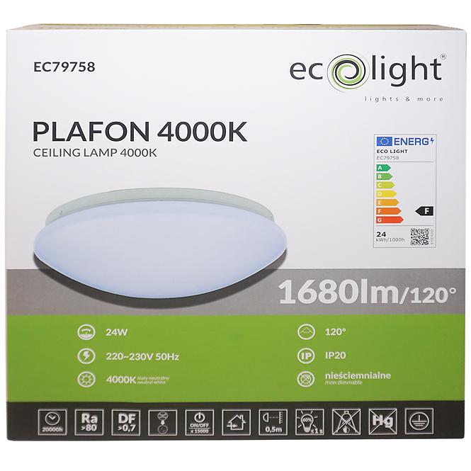 Plafon LED 24W 4000K