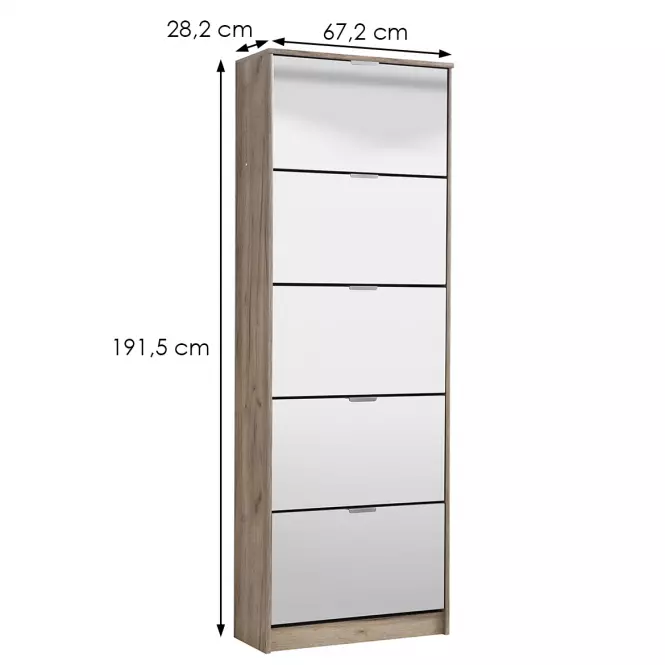 Szafka Na Buty Hugo 25 Og Szary Dąb 11008552