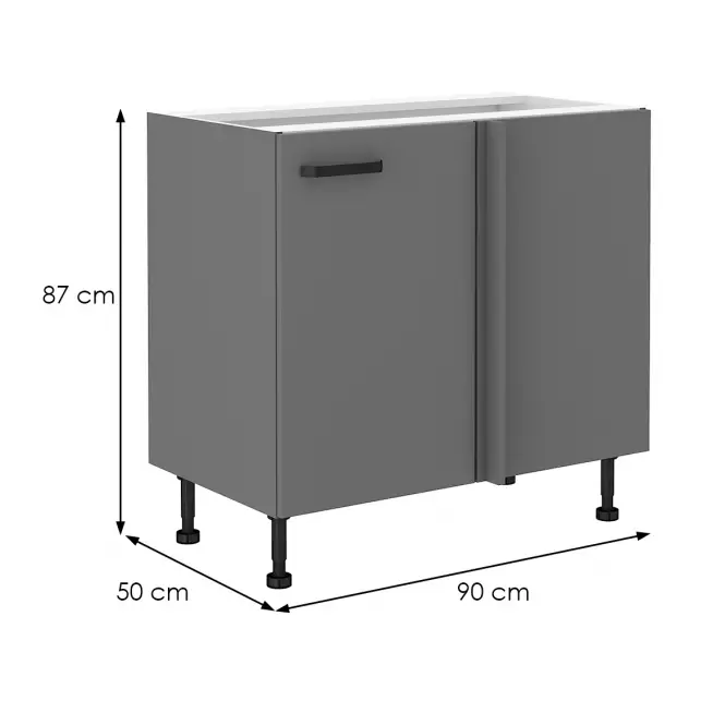 Szafka kuchenna NESSA antracyt 105 nd 1f bb