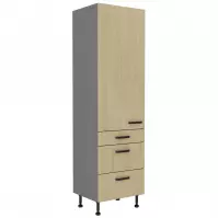 Szafka kuchenna SCANDI jodełka/antracyt 60dks-215 1f 3s