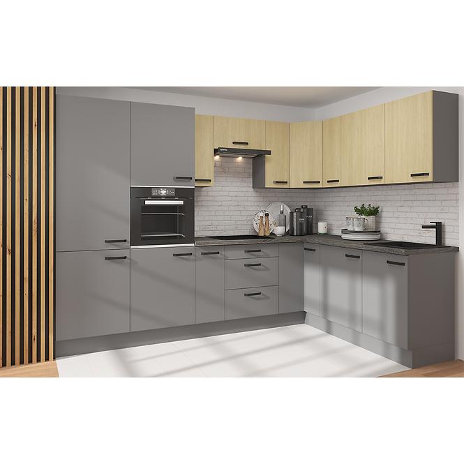 Szafka kuchenna SCANDI jodełka/antracyt 60dps-215 1f 3s