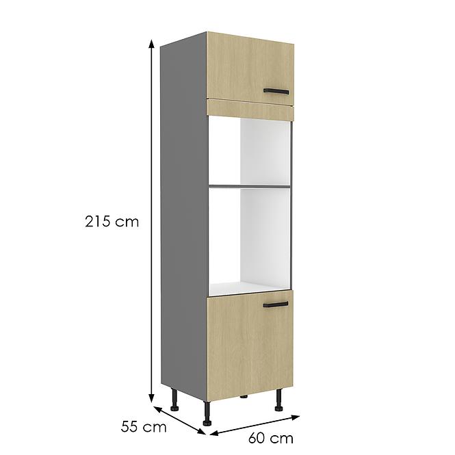 Szafka kuchenna SCANDI jodełka/antracyt 60dpm-215 2f