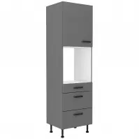 Szafka kuchenna NESSA antracyt 60dps-215 1f 3s