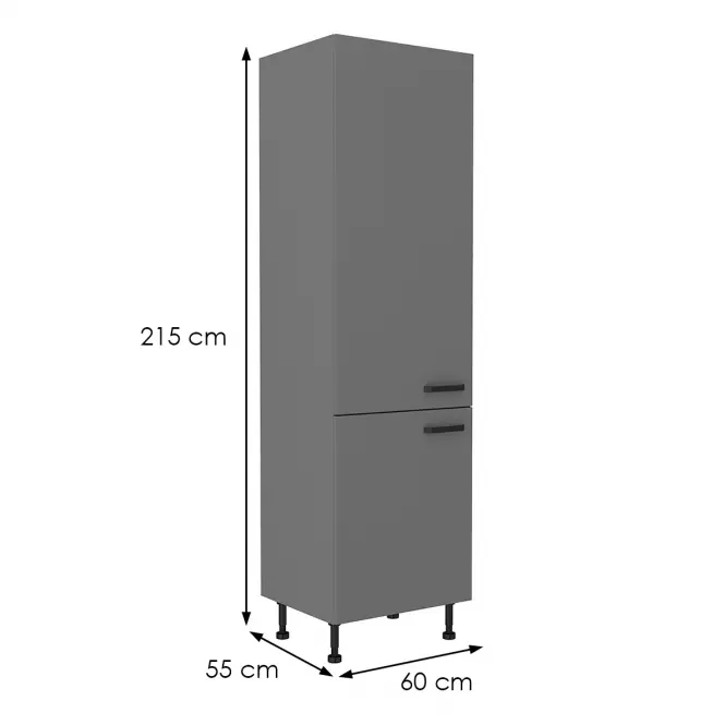 Szafka kuchenna NESSA antracyt 60lo-215 2f