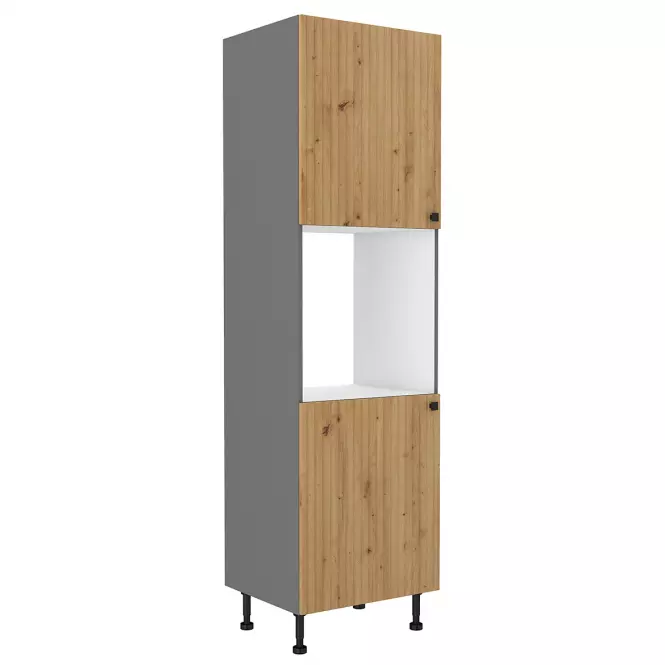 Szafka kuchenna AVA dąb artisan/antracyt 60dp-215 2f