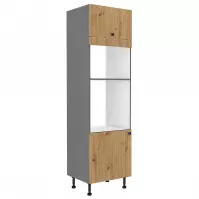 Szafka kuchenna AVA dąb artisan/antracyt 60dpm-215 2f
