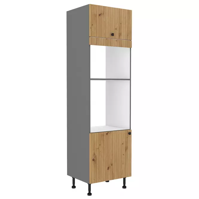 Szafka kuchenna AVA dąb artisan/antracyt 60dpm-215 2f