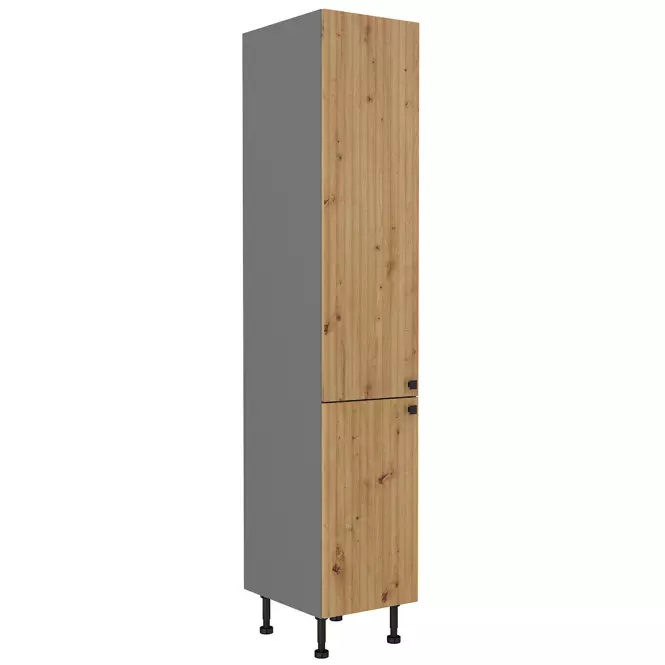 Szafka kuchenna AVA dąb artisan/antracyt 40dk-215 2f