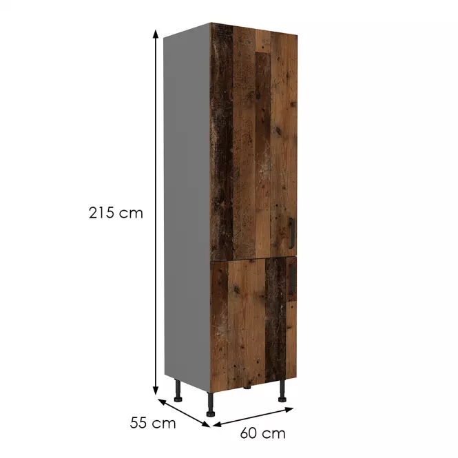 Szafka kuchenna TESSA oldstyle/antracyt 60dk-215 2f