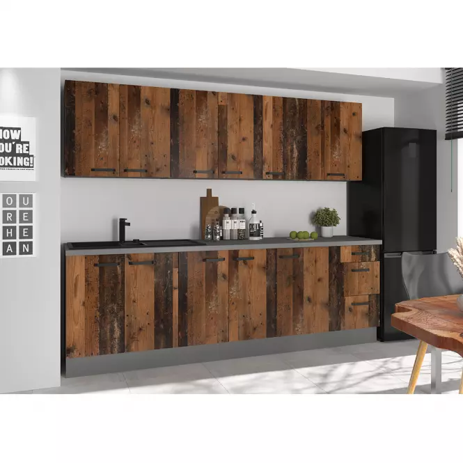 Szafka kuchenna TESSA oldstyle/antracyt 60dk-215 2f
