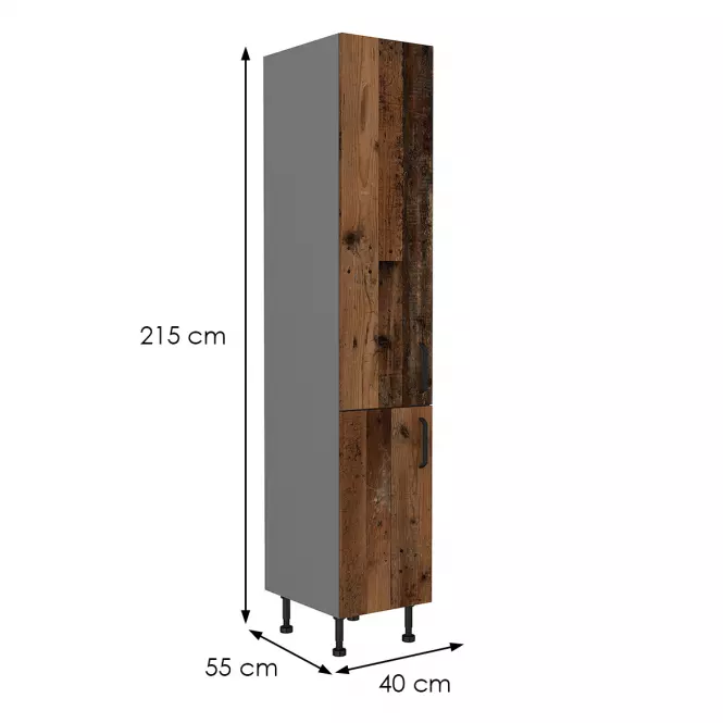 Szafka kuchenna TESSA oldstyle/antracyt 40dk-215 2f