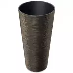 Doniczka Furu Round Slim Eco Wood 250 – kawa eco