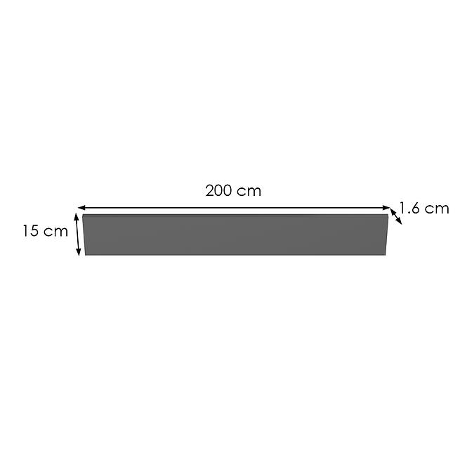 Cokół antracyt 2000X150 mm (2 szt)