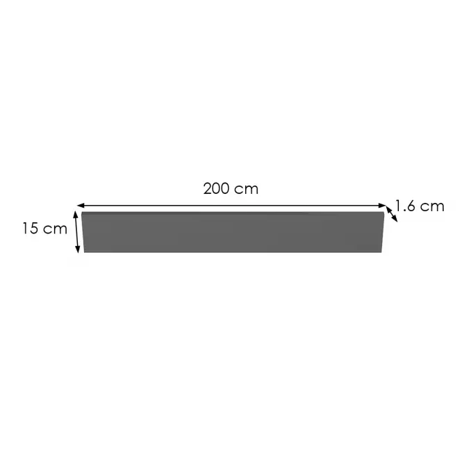 Cokół antracyt 2000X150 mm (1 szt)