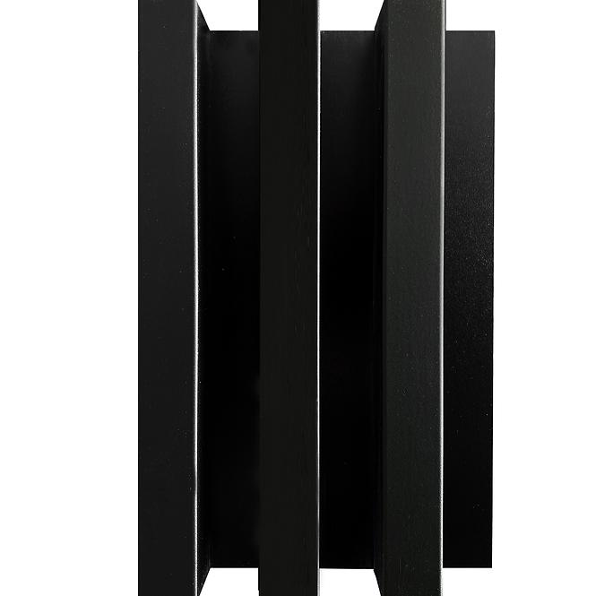 Panel lamelowy 3D MDF/HDF Czarny mat 41x190x2750