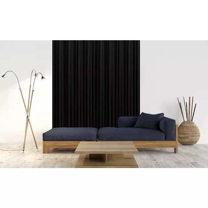 Panel lamelowy 3D MDF/HDF Czarny mat 41x190x2750