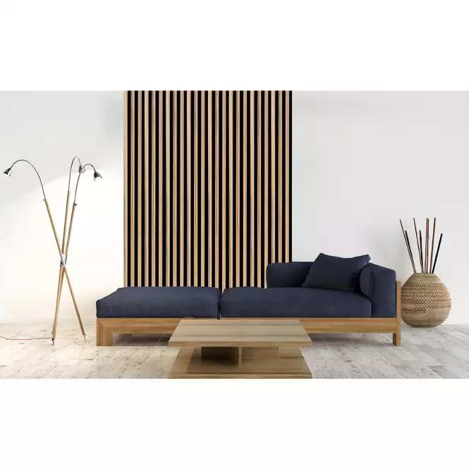 Panel lamelowy 3D MDF/HDF Dąb Catania 41x190x2750