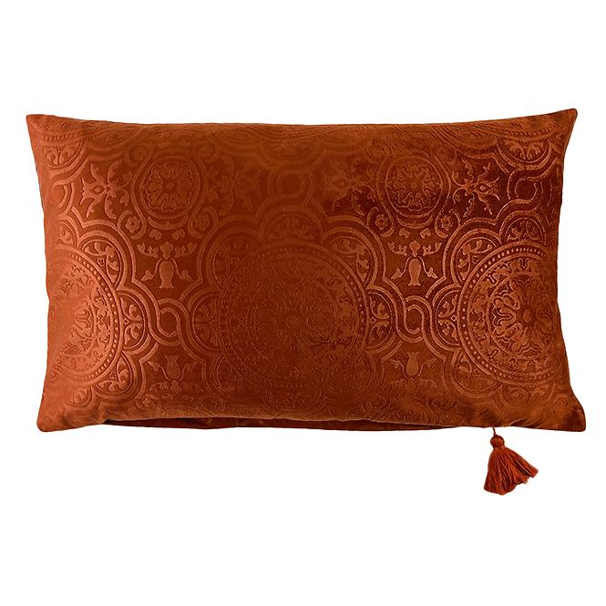 Poszewka na poduszkę Orient Velvet pomarańczowy 30x50 Merkury Home